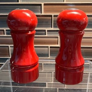 Trudeau Maison Red Salt and Pepper Shaker Set